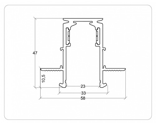Соединитель угловой внутренний для треков встраиваемых Ambrella Light TRACK SYSTEM GL3362-9.5