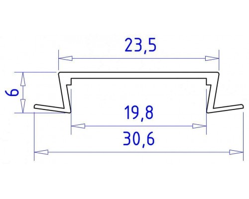 Профиль встраиваемый Ambrella Light GP GP1100AL