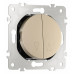 Выключатель для жалюзи без рамки Arte Milano 202 202.38-2.shampan