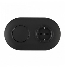 Блок с выключателями одноклавишными влагозащищенными Arte Milano SET08-2 SET08-2-40-1-30-1 black