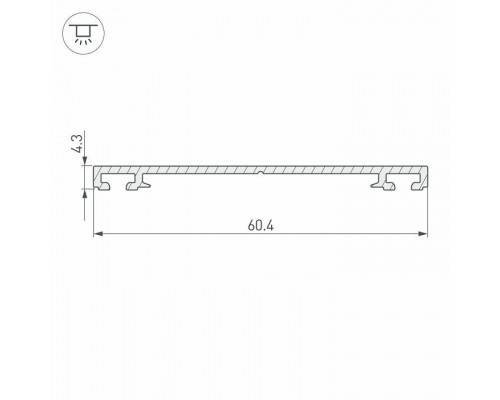 Крепеж Arlight PHS-3X-BASE-H4.3-2000 ANOD 019869