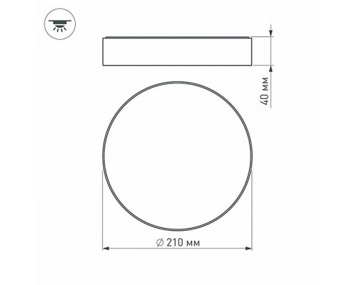 Накладной светильник Arlight RONDO 022905(2)