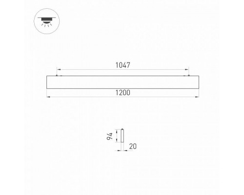 Модульный светильник Arlight LINEAIR FLAT 031471