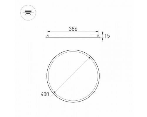 Встраиваемый светильник Arlight DL EDGE 036073