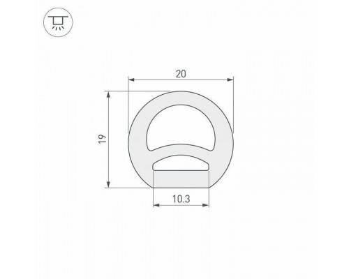 Короб накладной гибкий Arlight WPH 041095