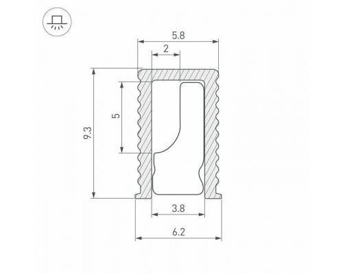 Профиль встраиваемый Arlight SL-MINI 044082