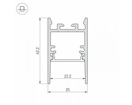 Профиль накладной Arlight SL-COMFORT 046934