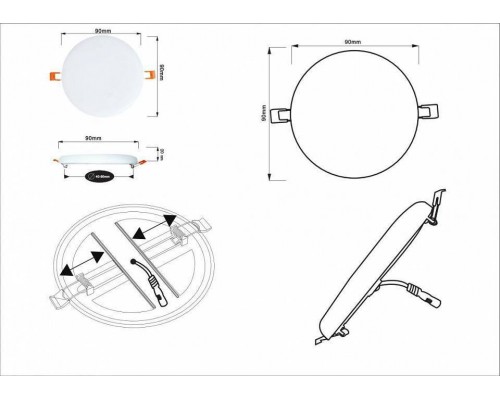 Встраиваемый светильник Arte Lamp Prior A7981PL-1WH