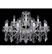 Подвесная люстра Bohemia Ivele Crystal 1413 1413/10_5/300/Ni/Leafs