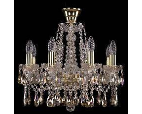 Подвесная люстра Bohemia Ivele Crystal 1413 1413/8/165/G/K701