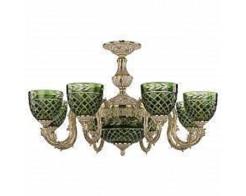 Подвесная люстра Bohemia Ivele Crystal 7103 71203P/8/210 GW P1 U Clear-Green/H-1J