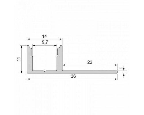 Профиль накладной Deko-Light EL-01-08 975331