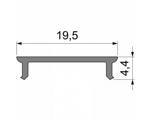 Профиль накладной Deko-Light P-01-15 983033