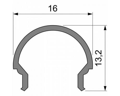 Профиль накладной Deko-Light R-01-10 984512