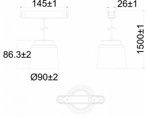 Подвесной светильник Denkirs AIR HANG DK5347-BK