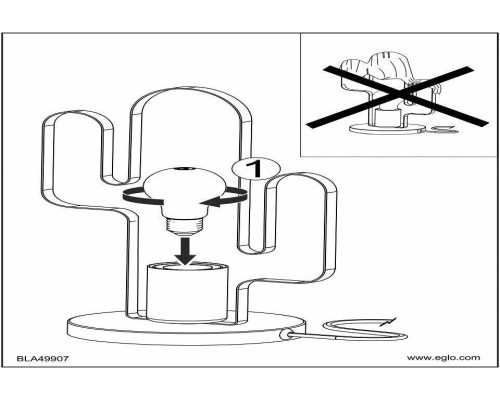 Настольная лампа декоративная EGLO Coldfield 49907