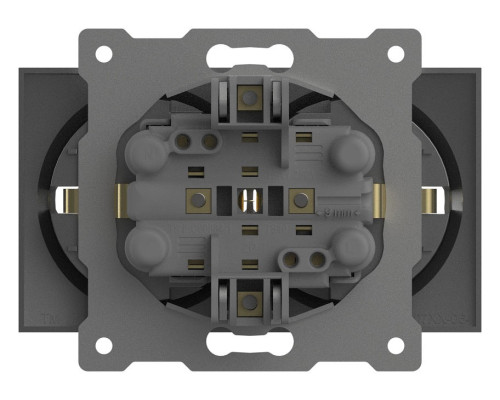 Розетка двойная с заземлением, без рамки Elbi Eleсtriс Zena Vega 609-011000-907