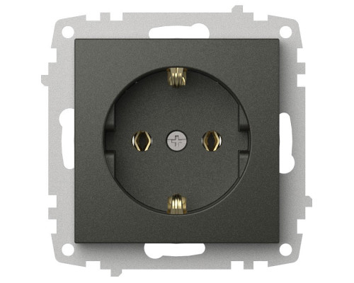 Розетка с заземлением, без рамки Elbi Eleсtriс Zena Vega 609-011100-217