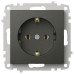 Розетка с заземлением, без рамки Elbi Eleсtriс Zena Vega 609-011100-217