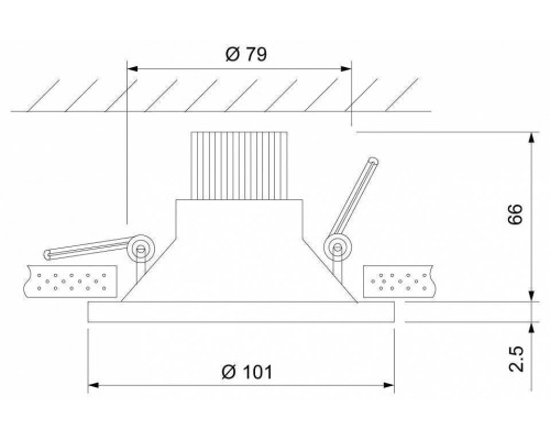 Встраиваемый светильник Elektrostandard 15267/LED a055723