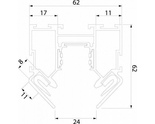 Трек встраиваемый Elektrostandard Slim Magnetic a062150