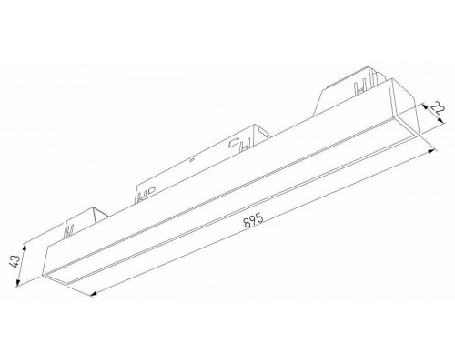 Встраиваемый светильник Elektrostandard Slim Magnetic a067375