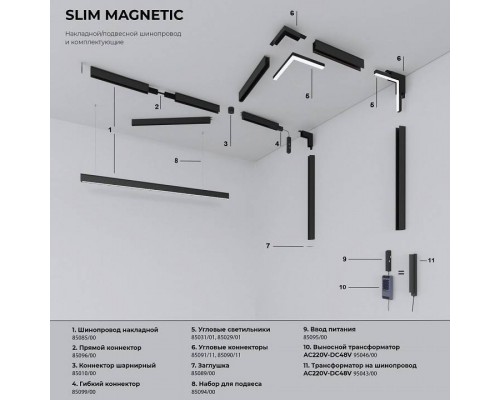 Заглушка для трека Elektrostandard Slim Magnetic a067417