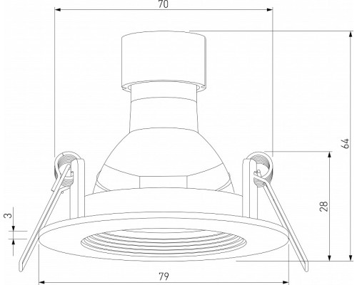Встраиваемый светильник Elektrostandard City a067704