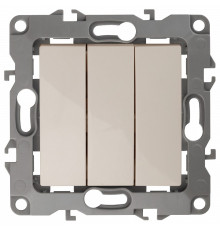 Выключатель трехклавишный без рамки Эра Эра 12 12-1107-02