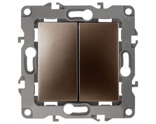 Переключатель двухклавишный без рамки Эра Эра 12 12-1106-13