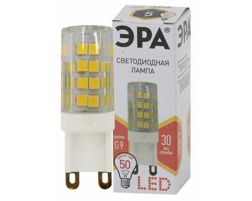 Лампа светодиодная Эра Стандарт LED JCD-5W-CER-827-G9