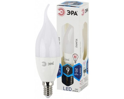 Лампа светодиодная Эра Стандарт LED BXS-9W-840-E14