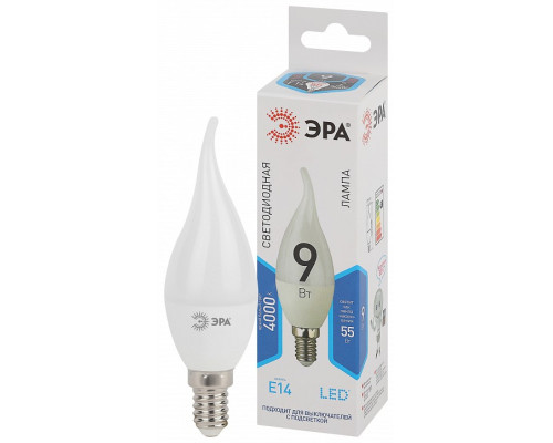 Лампа светодиодная Эра Стандарт LED BXS-9W-840-E14