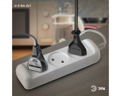 Удлинитель Эра  U-3-5m-2x1