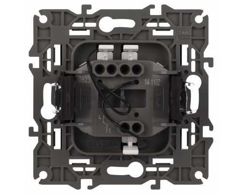 Выключатель одноклавишный с подсветкой без рамки Эра Эра Elegance 14-1102-05