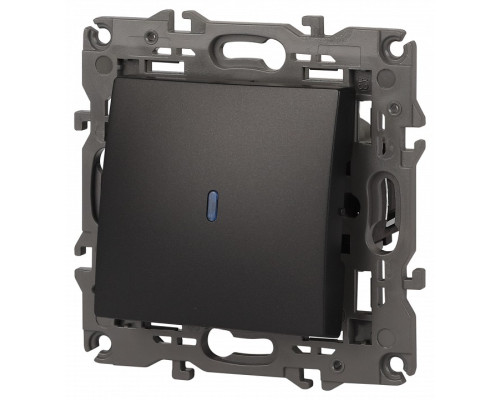 Выключатель одноклавишный с подсветкой без рамки Эра Эра Elegance 14-1102-05