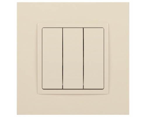 Выключатель трехклавишный без рамки Эра Эра Elegance 14-1107-02