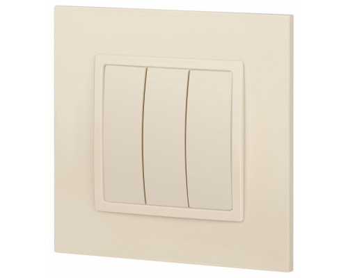 Выключатель трехклавишный без рамки Эра Эра Elegance 14-1107-02