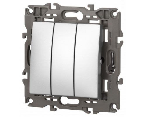 Выключатель трехклавишный без рамки Эра Эра Elegance 14-1107-03