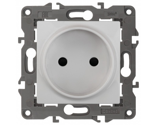 Розетка без заземления, без рамки Эра Эра Elegance 14-2105-01
