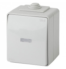 Выключатель одноклавишный с подсветкой Эра Эра Эксперт 11-1602-03