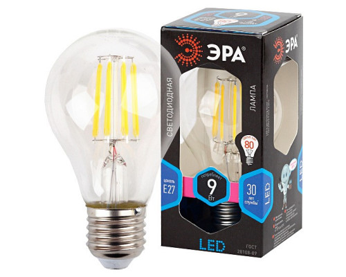 Лампа светодиодная Эра F-LED F-LED A60-9W-840-E27