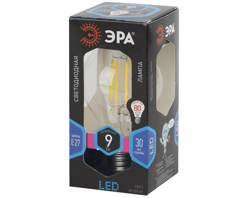 Лампа светодиодная Эра F-LED F-LED A60-9W-840-E27