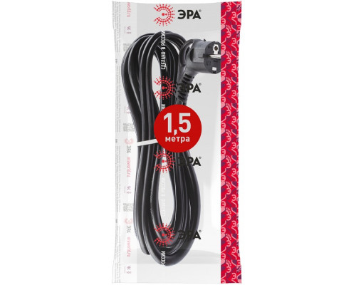 Сетевой провод Эра  U-3x1-1,5m-B