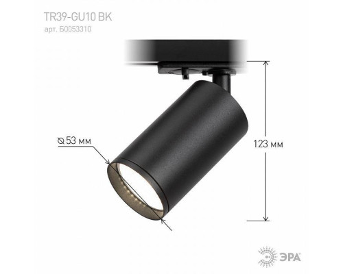 Светильник на штанге Эра  TR39-GU10 BK
