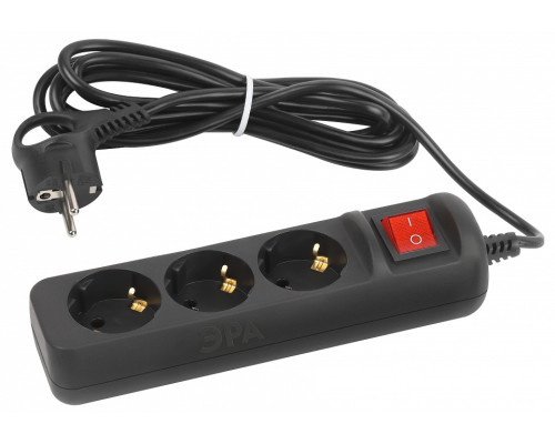 Удлинитель с выключателем Эра  UX-3es-3m-B