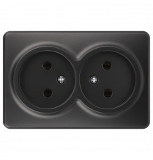 Розетка двойная без заземления Эра Эра Эксперт 11-2202-05