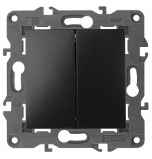 Переключатель перекрестный двухклавишный без рамки Эра Эра Elegance 14-1112-05