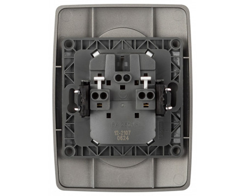 Розетка двойная без заземления Эра Эра 12 12-2107-16