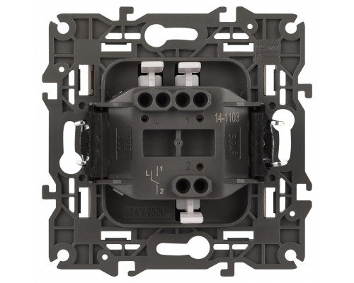 Переключатель одноклавишный без рамки Эра Эра Elegance 14-1103-01М